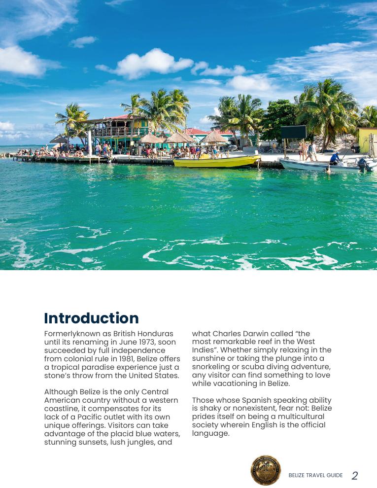 Belize Barrier Reef and coast